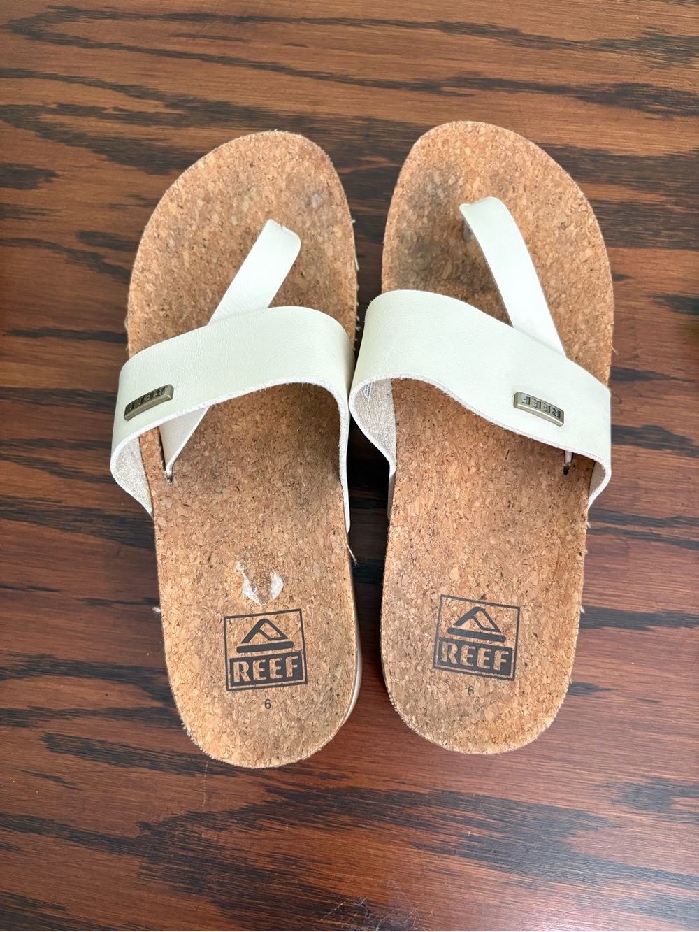 REEF Women's Cushion Sol Hi Platform Sandals Vintage Tan Size 6 Vegan Leather